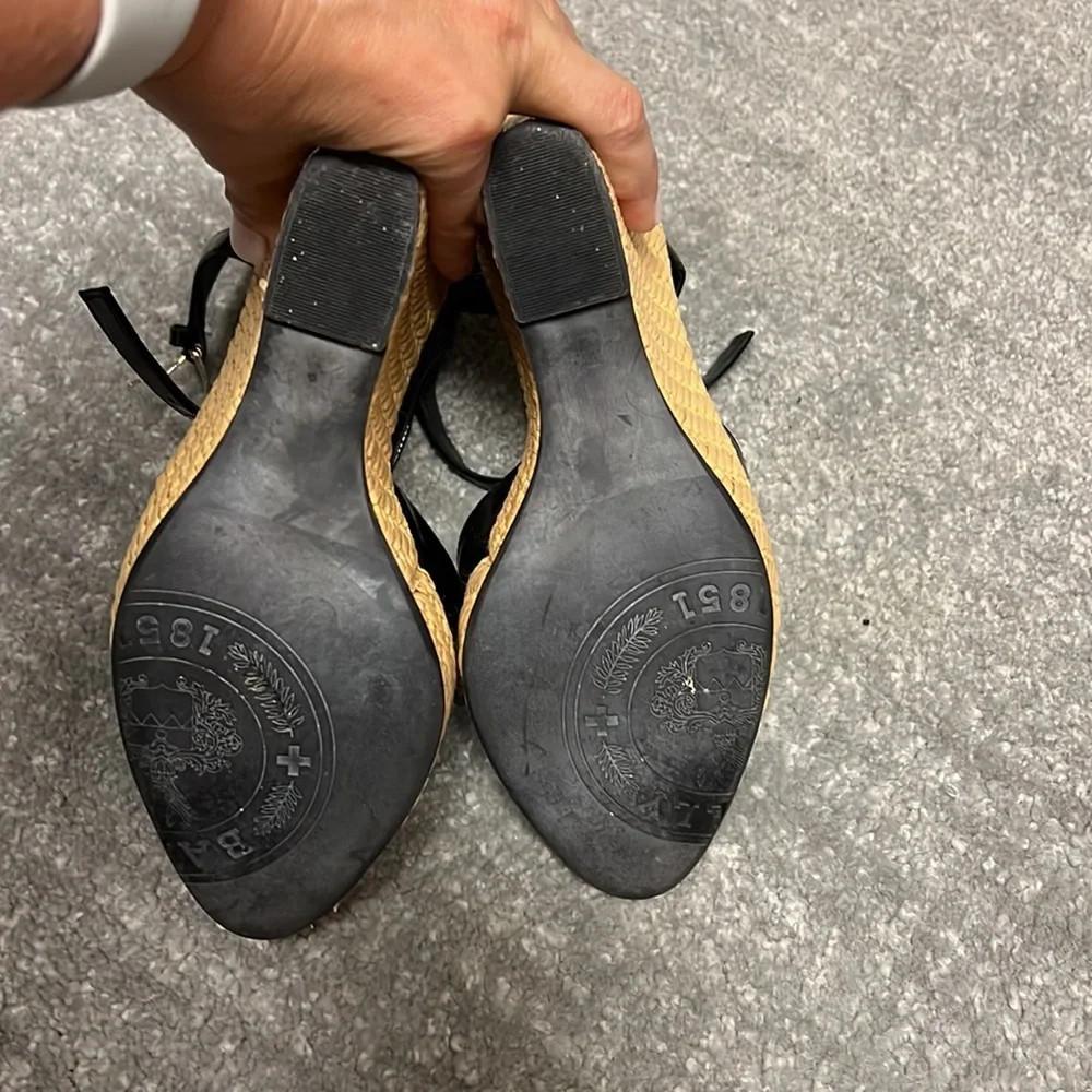 Bally Black and Tan Wedge Shoes - Picture 6 of 6